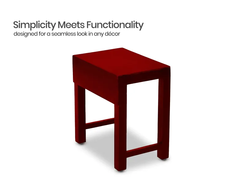 Crest End Table in Mahogany